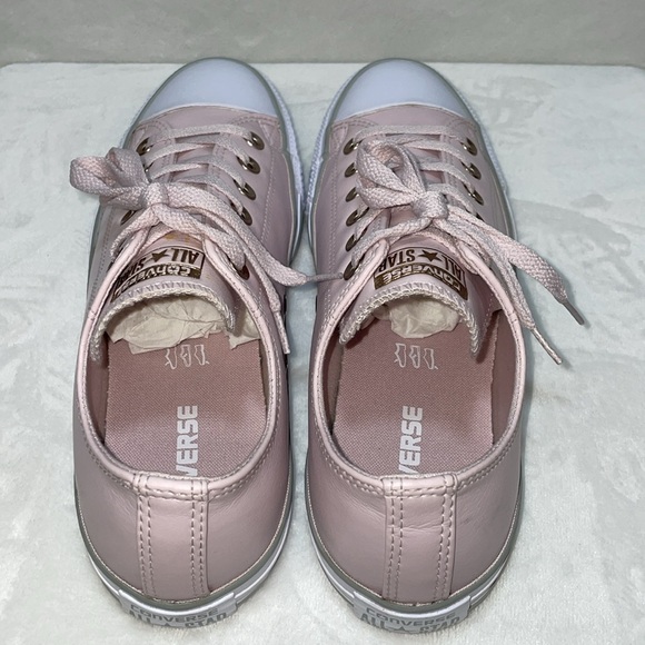 Converse Chuck Taylor All Star Leather Ox Barely Rose White Womens size 10 *NEW* - Picture 7 of 8